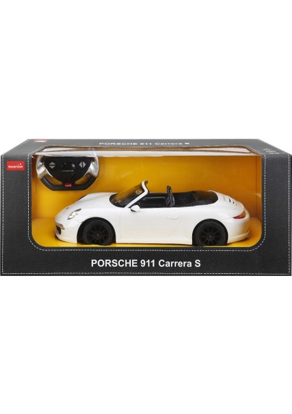 R/C 1/12 Uzaktan Kumandalı Porsche 911 Carrera S Işıklı Araba - Beyaz