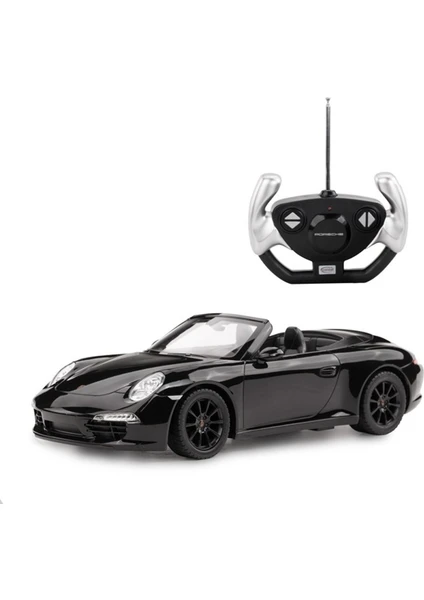 R/C 1/12 Uzaktan Kumandalı Porsche 911 Carrera S Işıklı Araba - Siyah