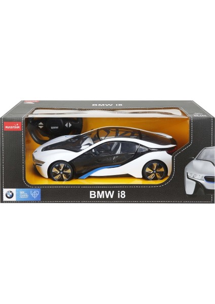 R/C 1/14 Uzaktan Kumandalı BMW i8 Işıklı Araba - Beyaz