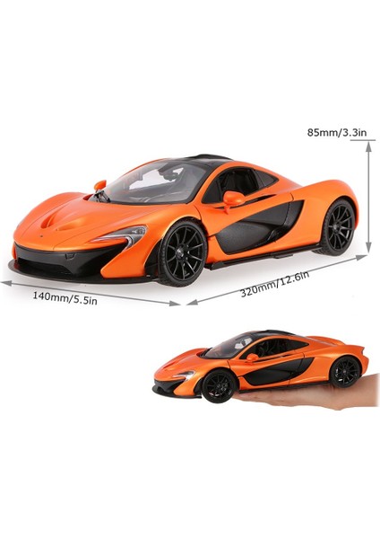 R/C 1/14 Uzaktan Kumandalı Kapıları Açılan McLaren P1 Işıklı Araba - Turuncu