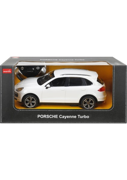 R/C 1/14 Uzaktan Kumandalı Porsche Cayenne Turbo Işıklı Araba - Beyaz