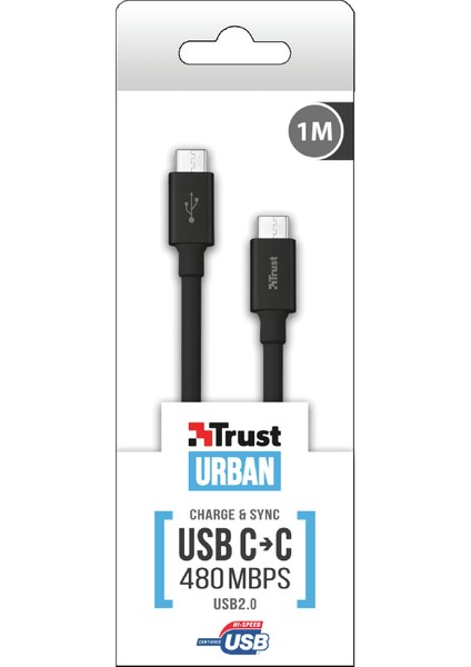 21595 USB-C To USB-C 480MBS Kablo - 1 m