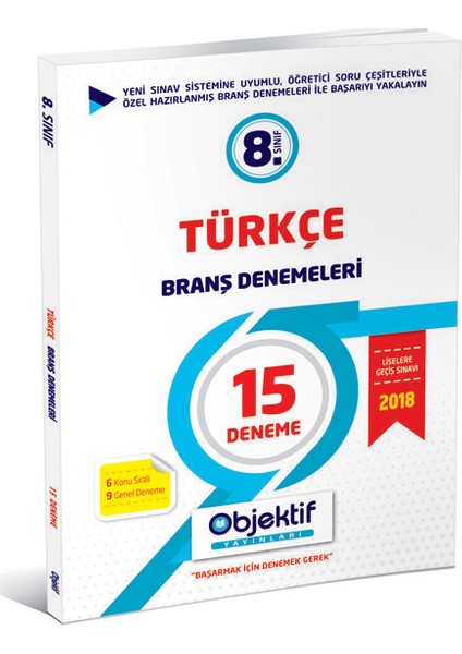 Lgs 8.Sınıf Türkçe Branş Denemeleri -15 Deneme