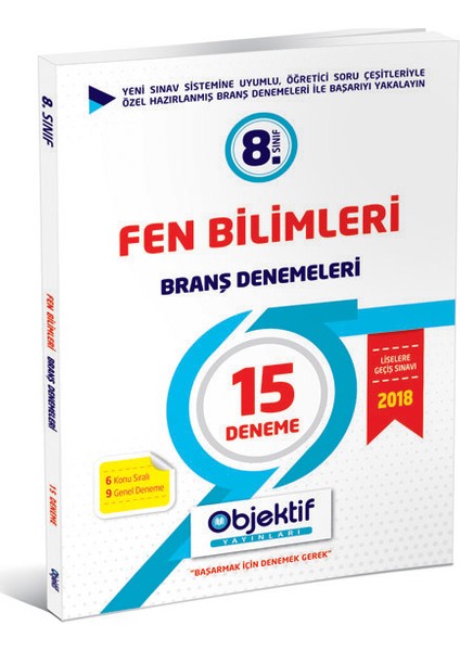 Lgs 8.Sınıf Fen Bilimleri Branş Denemeleri -15 Deneme