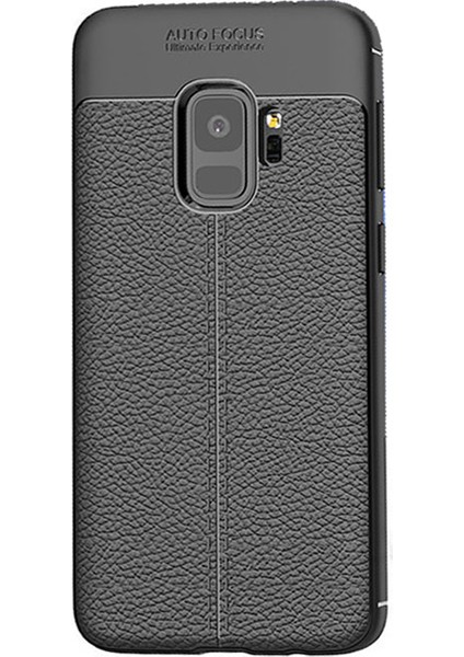 Samsung Galaxy S9 Leather TPU Serisi Deri Kaplama Silikon Kılıf