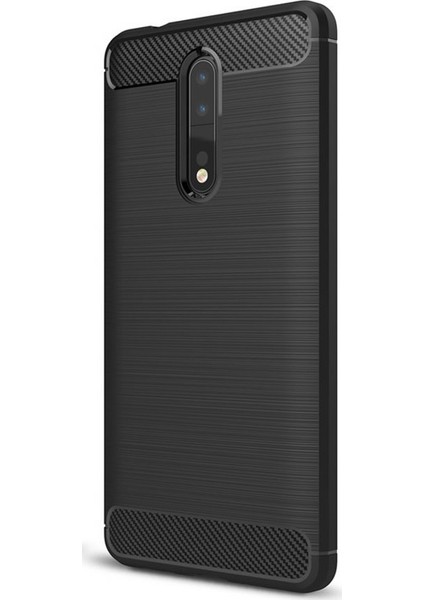 Nokia 8 Brushed Carbon Fiber Silikon TPU Kılıf