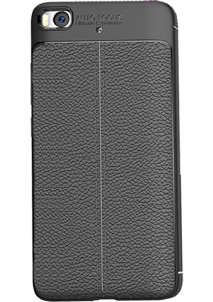 Xiaomi Mi 5S Leather Effect TPU Silikon Kılıf