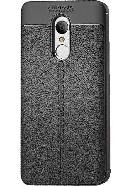 Xiaomi Redmi 5 Plus Leather Effect TPU Silikon Kılıf