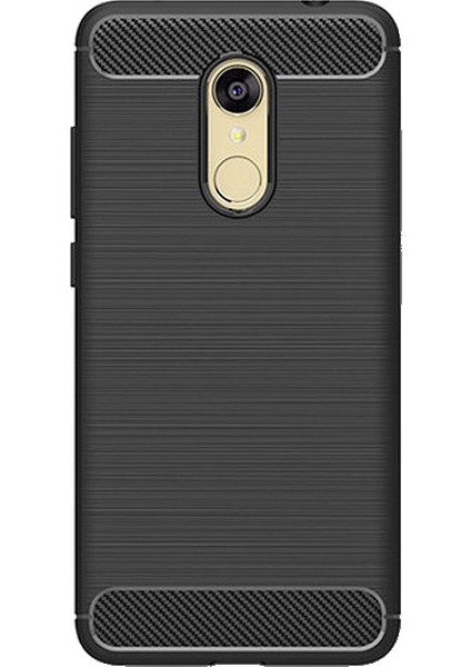 Xiaomi Redmi 5 Plus Brushed Carbon Fiber Silikon TPU Kılıf