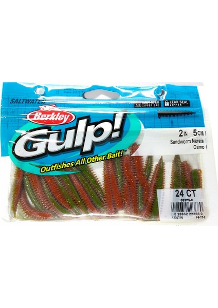 Gulpsandworm 5 Cm Camokokulu Sılıkon
