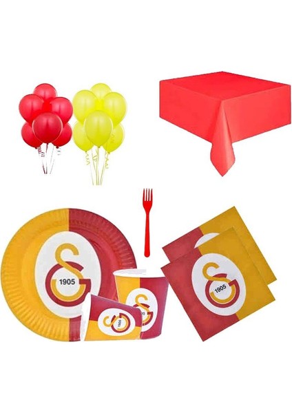 24 Kişilik Galatasaray Doğum Günü Konsepti Gs Parti Süsleri