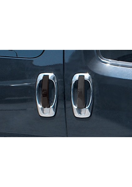 Fiat Doblo 2 Kapı Kolu Çerçevesi 4 Parça Paslanmaz Çelik 2010-2014