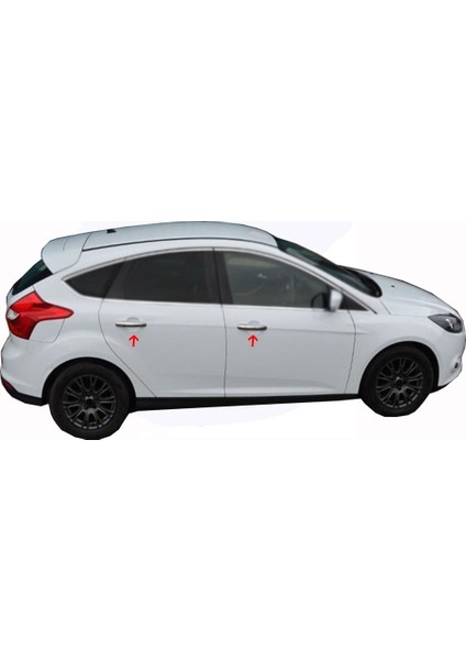 Ford Focus 3 Kapı Kolu 4 Kapı Paslanmaz Çelik 2011-2014 Modeller