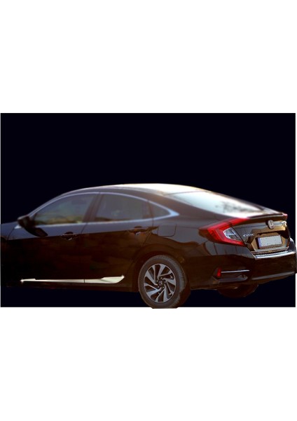 Honda Civic 10 Yan Kapı Çıtası 4 Parça Paslanmaz Çelik 2016 Üzeri Modeller