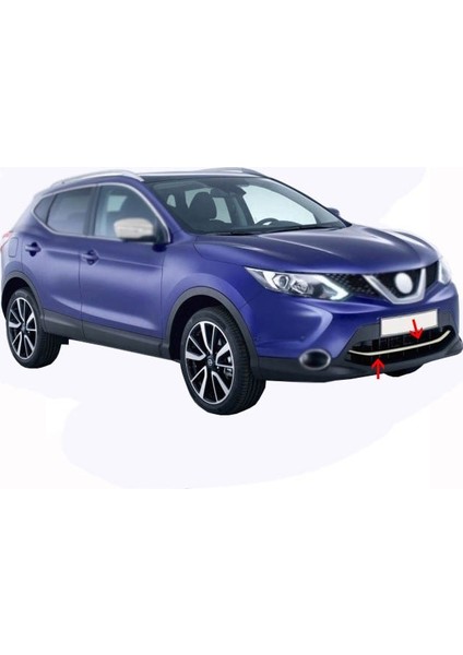 Nissan New Qashqai J11 Ön Tampon Çıtası Paslanmaz Çelik 2014 Üzeri Modeller