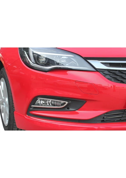 Opel Astra K Sis Farı Çerçevesi 2 Parça Paslanmaz Çelik 2015 Üzeri Modeller