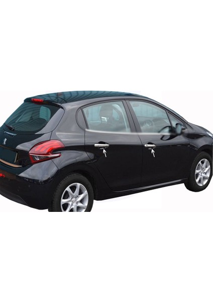 Peugeot 208 Kapı Kolu 4 Kapı Paslanmaz Çelik 2012 Üzeri Modeller