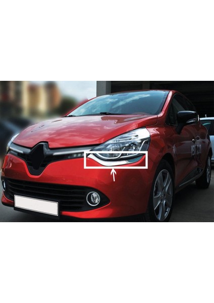 Renault Clio IV Far Kaşı 2 Parça Paslanmaz Çelik 2013 Üzeri Modeller indirimleri