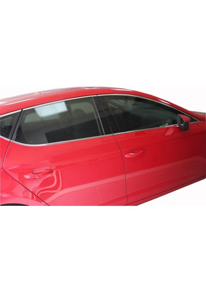 Seat Leon 3 5F Cam Çerçevesi 14 Parça Paslanmaz Çelik 2013 Üzeri Modeller