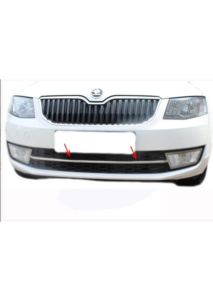 Skoda Octavia A7 Krom Ön Tampon Çıtası 2013-2017