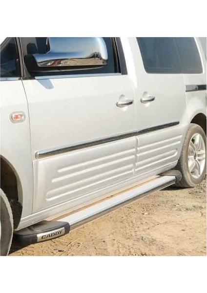 Volkswagen Caddy Yan Kapı Çıtası 4 Parça Paslanmaz Çelik Maxi 2010-2014 Modeller