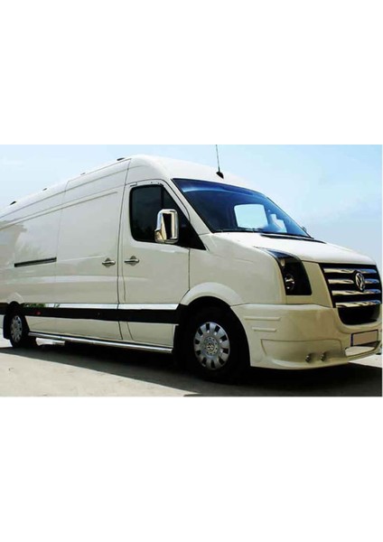 Volkswagen Crafter Yan Kapı Çıtası 10 Parça Paslanmaz Çelik Kısa Şase 2006-2011 Modeller