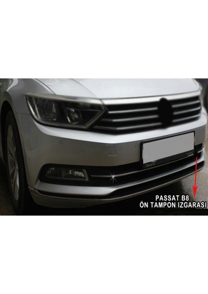 Arabamsekil Volkswagen Passat B8 Ön Tampon Izgarası Pas.Çelik 2015-2019