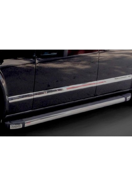 Volkswagen T5 Multivan Yan Kapı Çıtası 7 Parça Paslanmaz Çelik Uzun Şase 2003-2010 Modeller