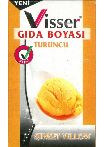 Visser Toz Gıda Boyası 9 Gram - Turuncu