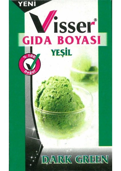 Visser Toz Gıda Boyası 9 Gram - Yeşil