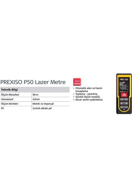 P50  Lazer Metre ( 50 Metre )