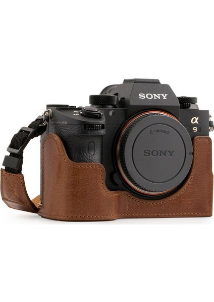 Sony Alpha A7 III, A7R III, A9 (Tek Dip) Hakiki Deri Kamera Çantası