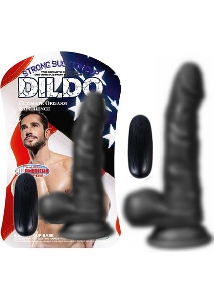 XS 17 cm Vantuzlu Titreşimli Realistik Vibratör Zenci Penis Dildo