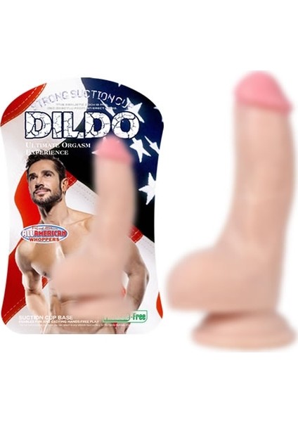 16 cm Vantuzlu Gerçekçi Realistik Penis Dildo
