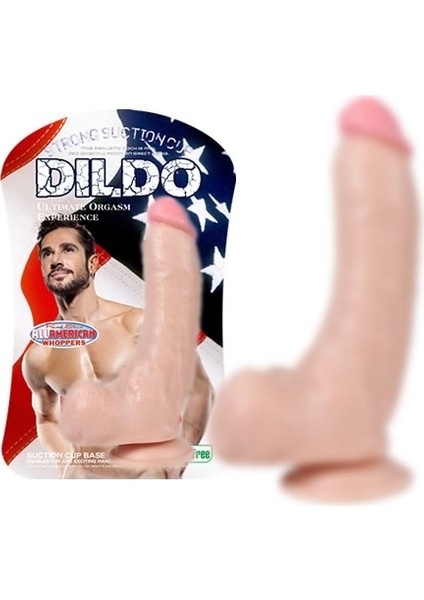 23 cm Vantuzlu Gerçekçi Realistik Penis Dildo