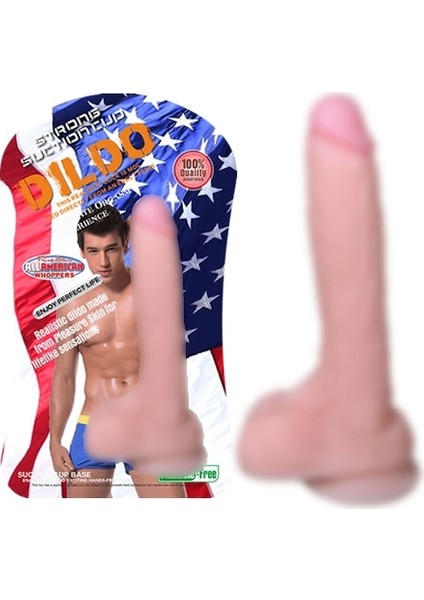 21 cm Vantuzlu Gerçekçi Realistik Penis Dildo