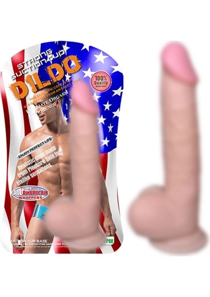 21 cm Vantuzlu Gerçekçi Realistik Penis Dildo