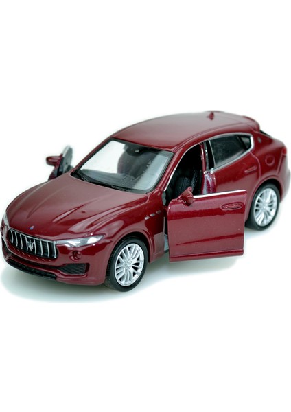 Maserati Oyuncak Lisanslı Diecast Metal Çek Bırak Araba - Bordo