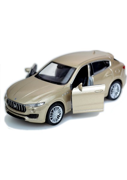 Maserati Oyuncak Lisanslı Diecast Metal Çek Bırak Araba Bej