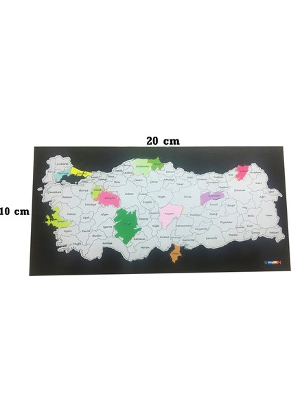 Mapofxb Kazınabilir Türkiye Haritası(Küçük Boy) - Scracth Map (MAGNET DEĞİL)