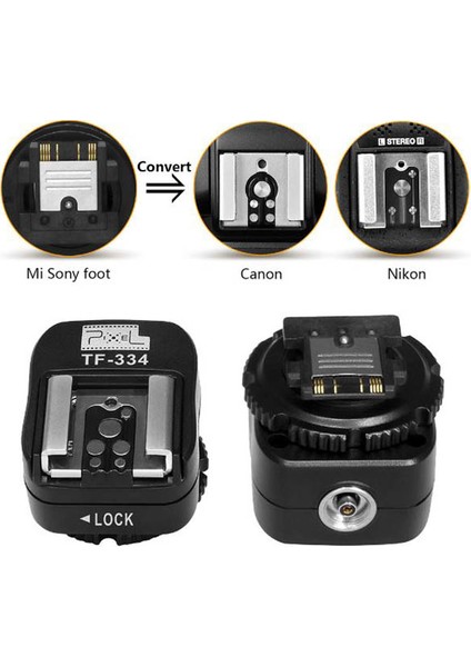 Sony Rx1 Rx100Iı Hx50, A6000 A6300 A6500 İçin Canon-Nikon Hot Shoe Converter Tf-334 fiyatları