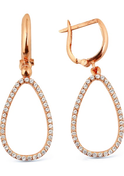 Zirkon Taşlı Gümüş Küpe K035501