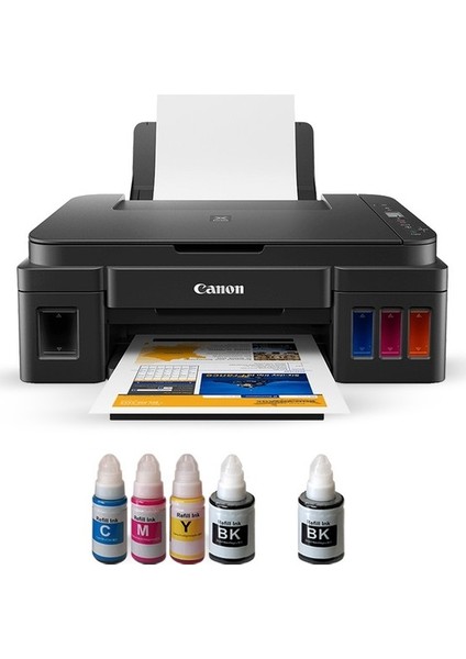 Photoink Mürekkepli Canon Pİxma G3411 Yazıcı Ve Bitmeyen Kartuş Sistemi