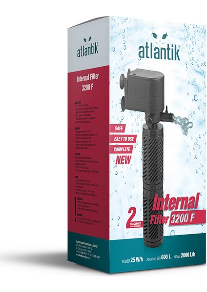 Akvaryum İç Filtre 3200F 25W modelleri