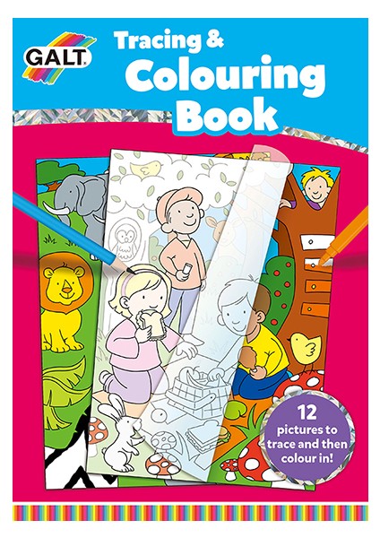 Tracing & Colouring Book 5 Yaş+