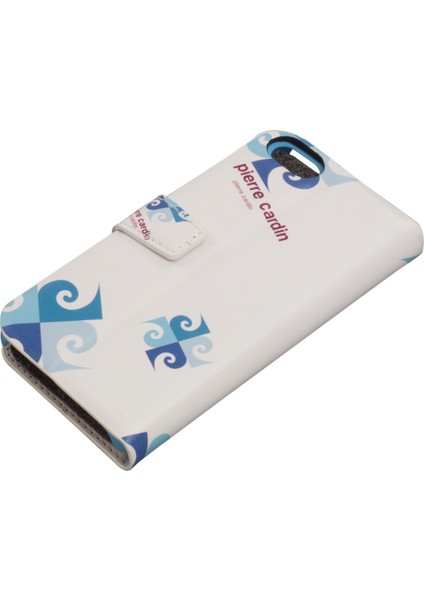 iPhone 5S Deri Kapaklı Koruma Kılıfı Mavi PCA-P01