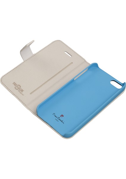 iPhone 5S Deri Kapaklı Koruma Kılıfı Mavi PCA-P01 modelleri