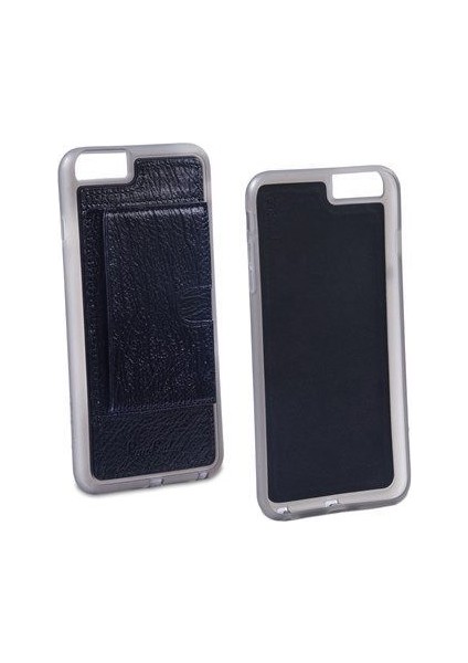 iPhone 6 Plus Deri Arka Koruma Paneli Siyah PCL-P11