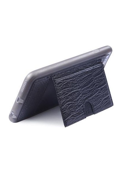 iPhone 6 Plus Deri Arka Koruma Paneli Siyah PCL-P11