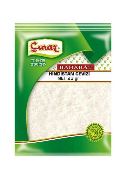 Hindistan Cevizi Poşet 25 gr